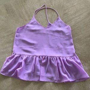Buddy Love Lavender Peplum Top Size Medium